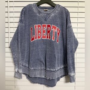 #3) Chicka-D LIBERTY high low loose fit sweatshirt M